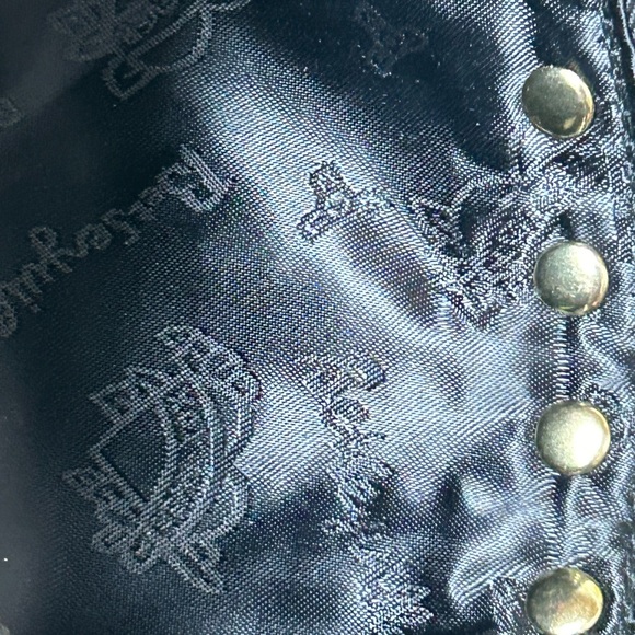 Betsey Johnson Purple & Black Leopard Print Wristlet w/Gold Studs Approx. 10 x 5 - Picture 14 of 16